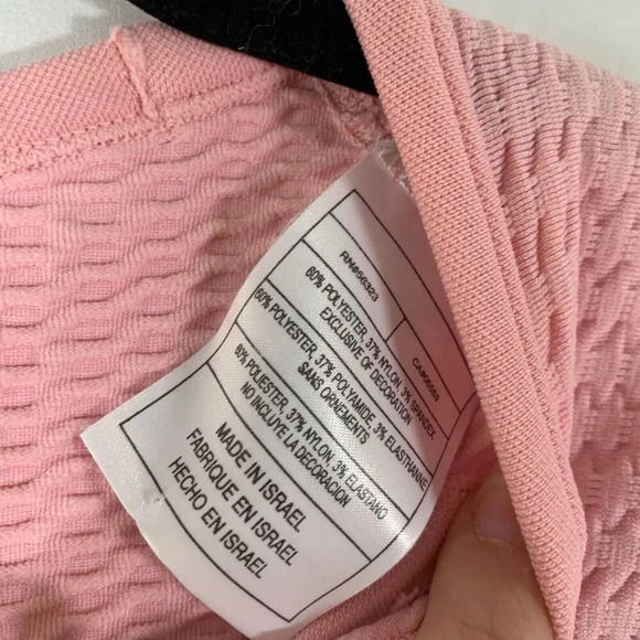 Nike Top Women's Large/XL Pink Long Sleeve Crew Neck Polyester Blend Shirt - Picture 5 of 7